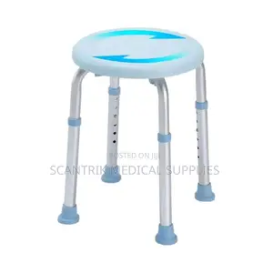 Space-Saving Rotatable Shower Chair for Small Bathrooms