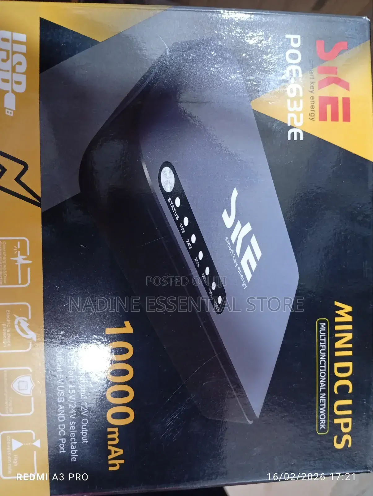 Ske Poe-632e Mini Dc Ups