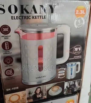 Sokany Portable Electric Kettle Thermo Pot Automatic Power-off