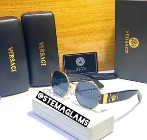 Versace Men’S Round Business Frame Glasses