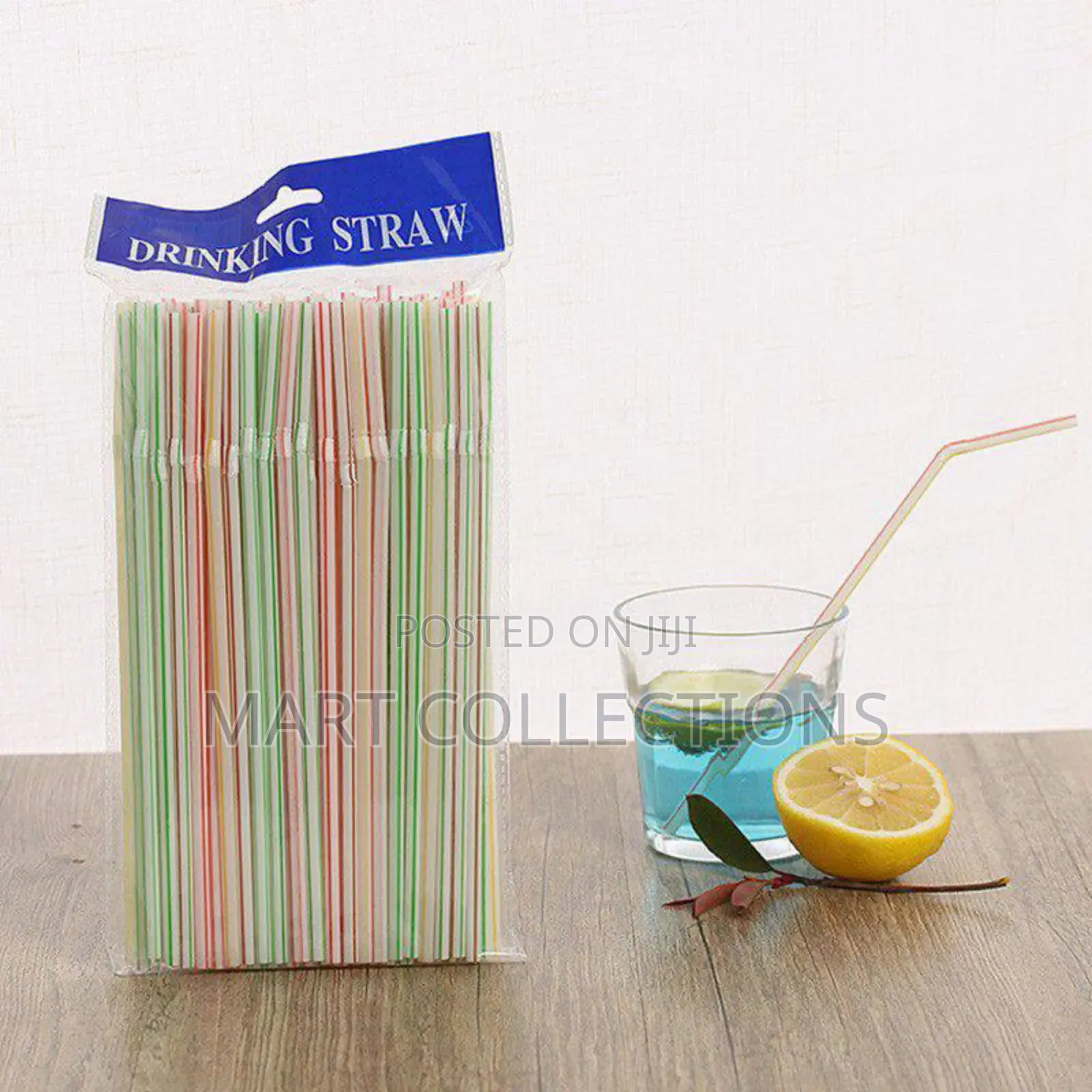 100pcs Disposable Drinking Straws