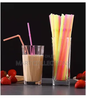 100pcs Disposable Drinking Straws