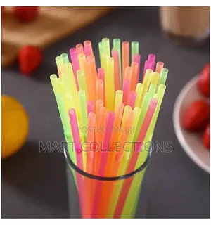 100pcs Disposable Drinking Straws