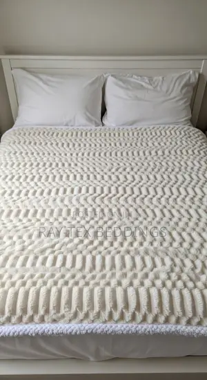 Imported Cream Fleece Fluffy Blanket