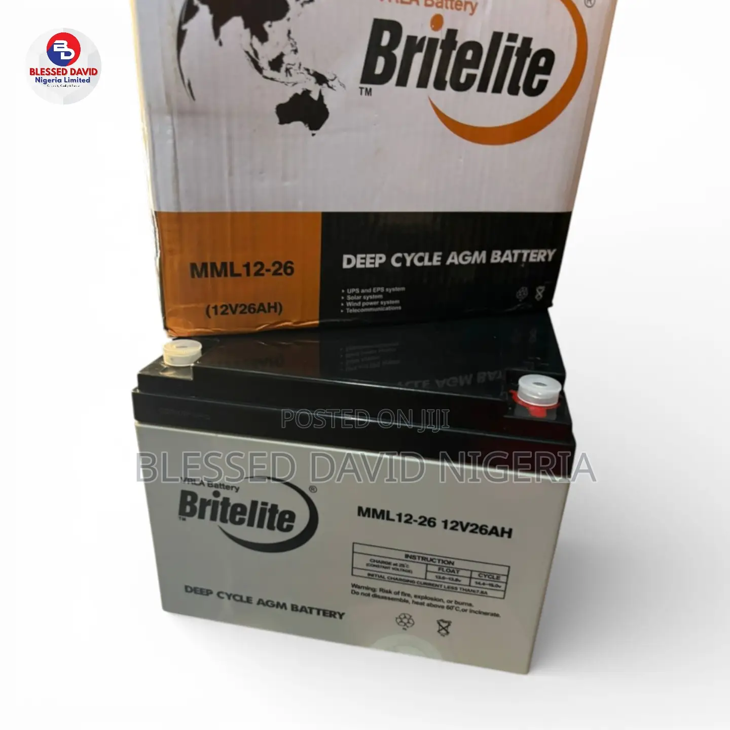 Britelite 12v 26ah Replacement Battery