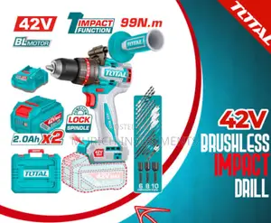 Total 42v Brushless Compact Impact Drill – 99nm