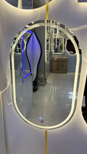 80 by 60cm Oval Led Mirror