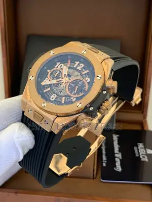 High Quality Hublot Chronograph Rubber Strap