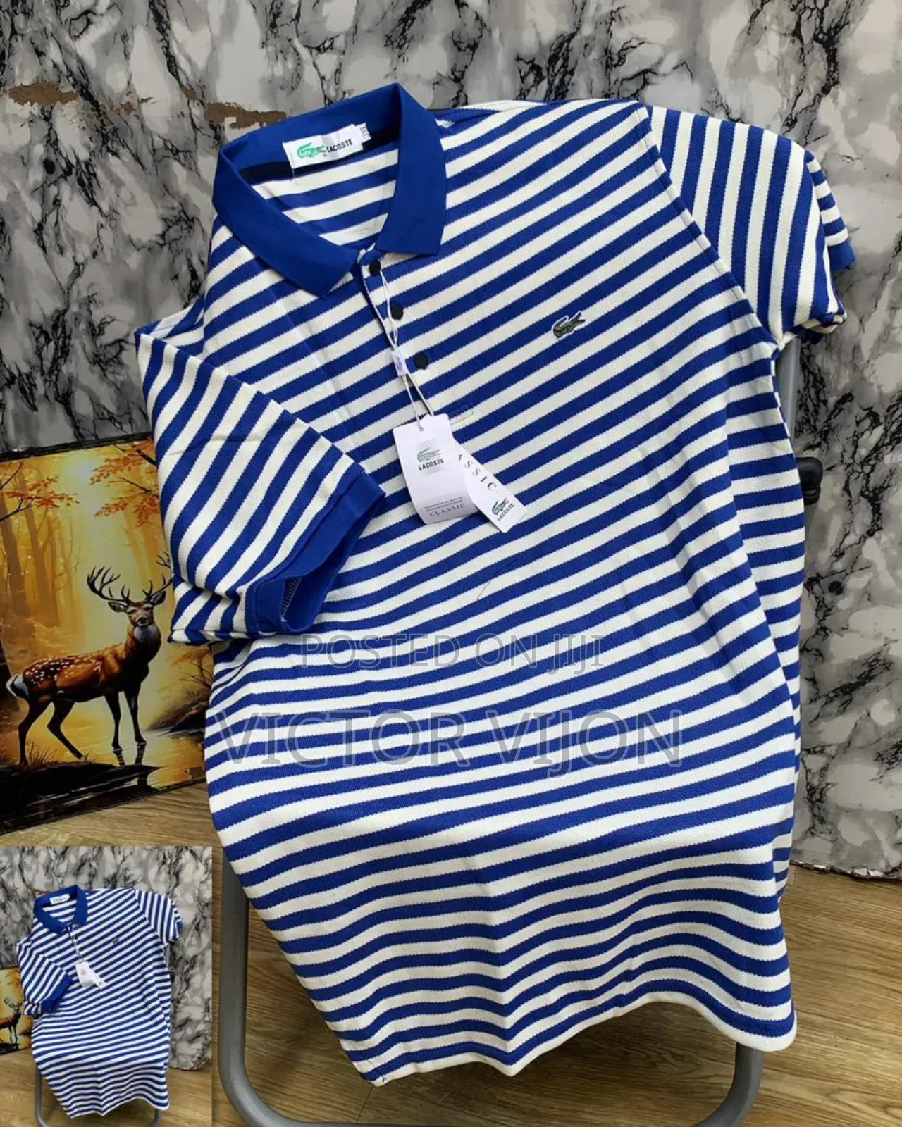 Strip Collar T-Shirt