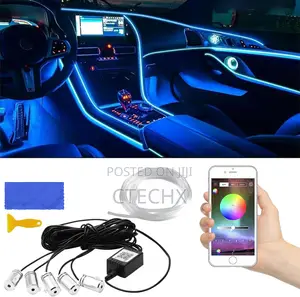 Car Led Interior Strip Light, Multicolor RGB Sound Active