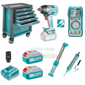 369pcs Tool Chest Set + Cordless Impact Wrench (Complete Workshop Kit)