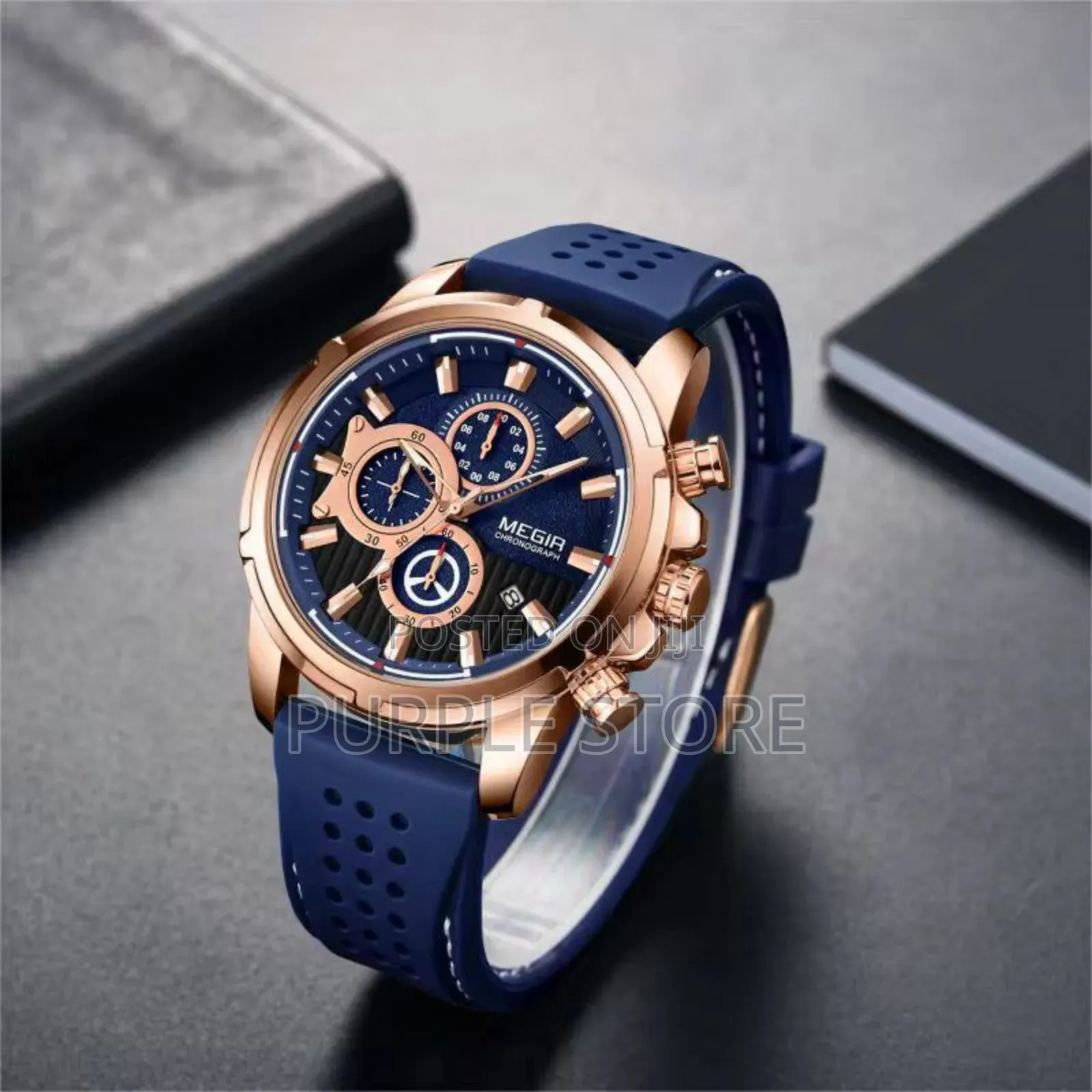 Megir Rubber-Strap-Chronograph