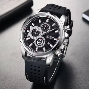 Megir Rubber-Strap-Chronograph