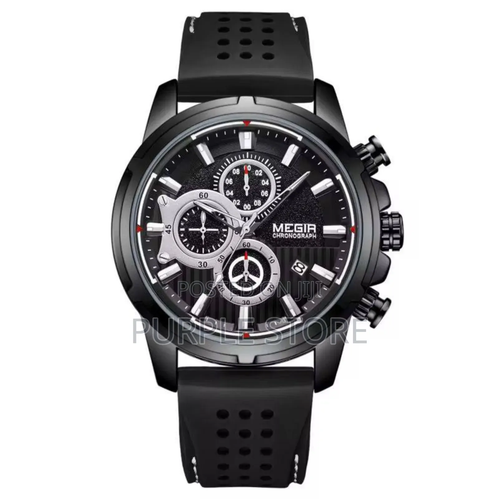 Megir Rubber-Strap-Chronograph
