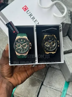 Curren Rubber Strap Chronograph Sapphire-Glass-Watch 