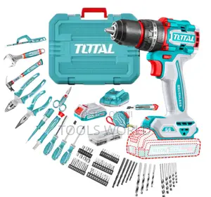 165pcs Tool Set + 20v Lithium-Ion Impact Drill – Thkthp11652