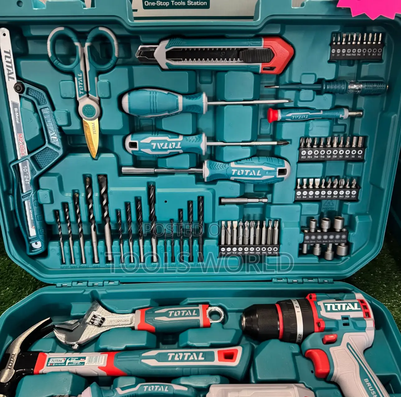 165pcs Tool Set + 20v Lithium-Ion Impact Drill – Thkthp11652