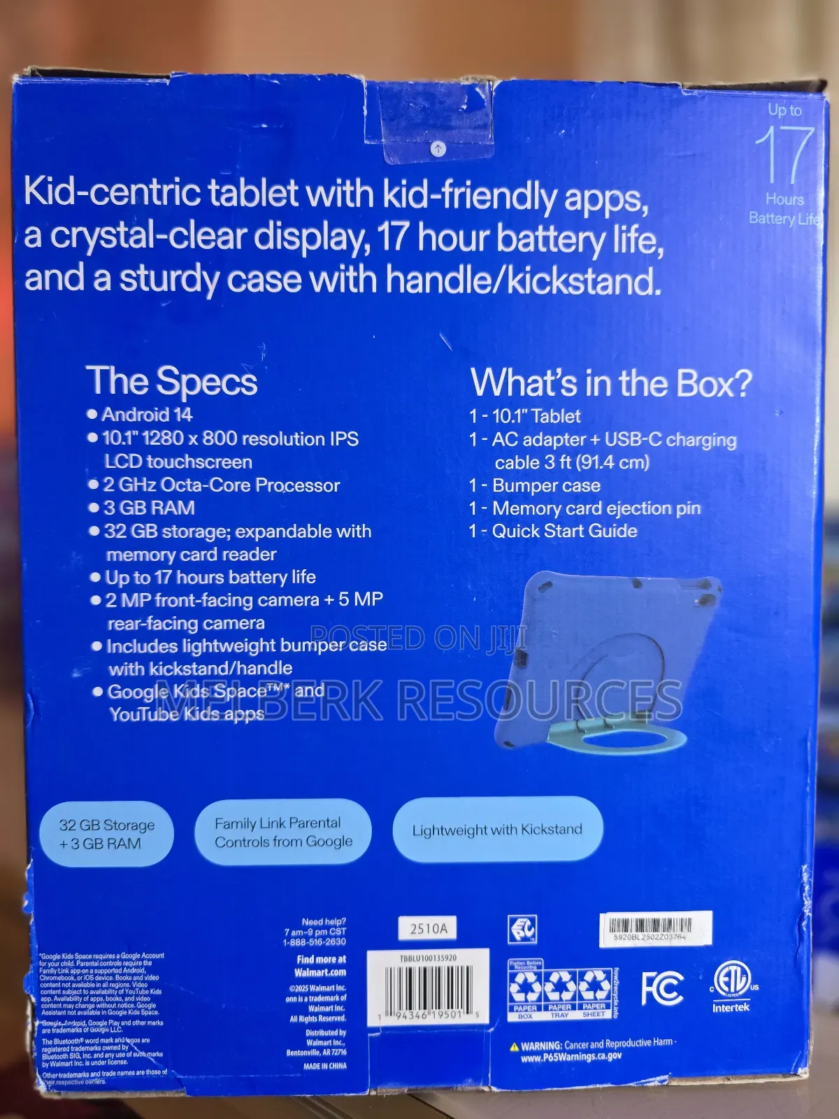 New Tablet 32 GB Blue