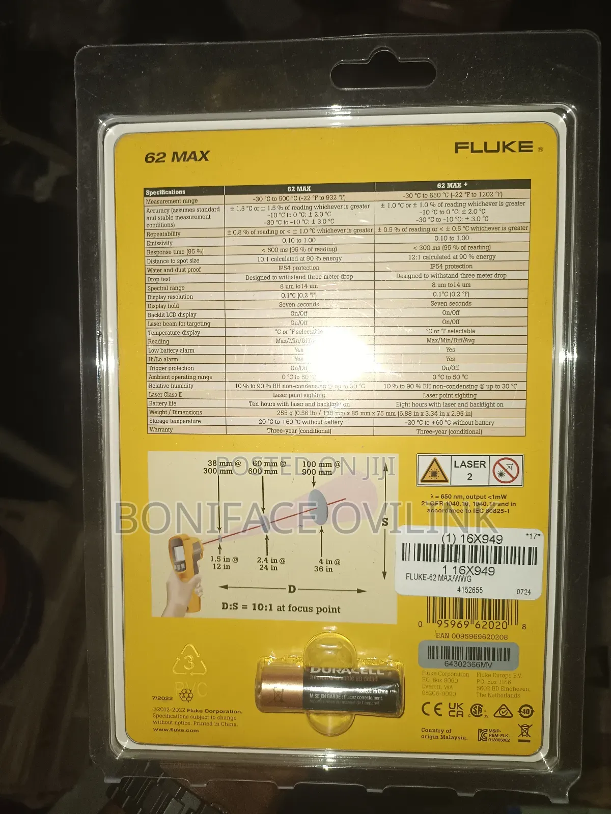 Fluke 62 Max Infrared Thermometer