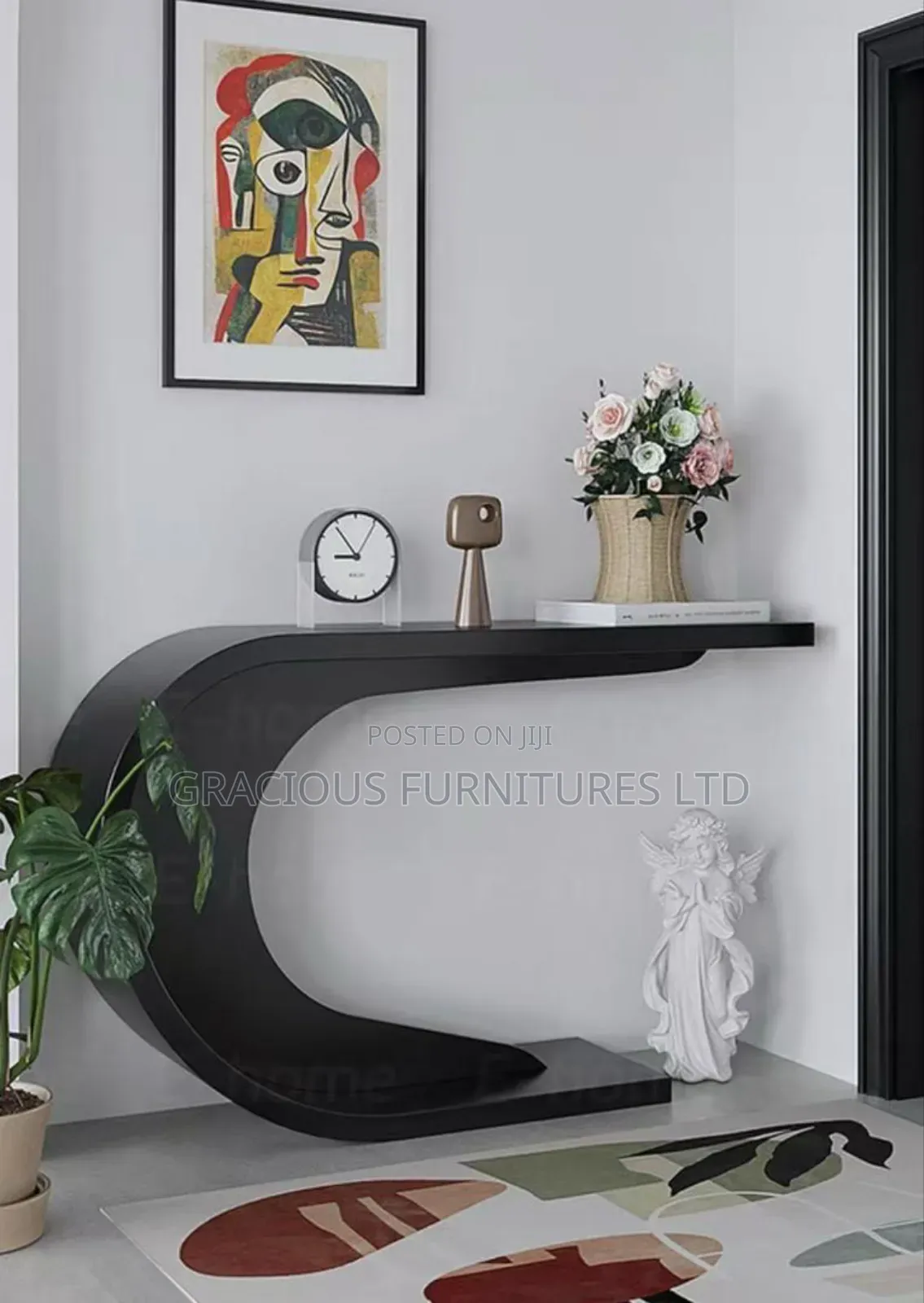 C-Shape Modern Console Table