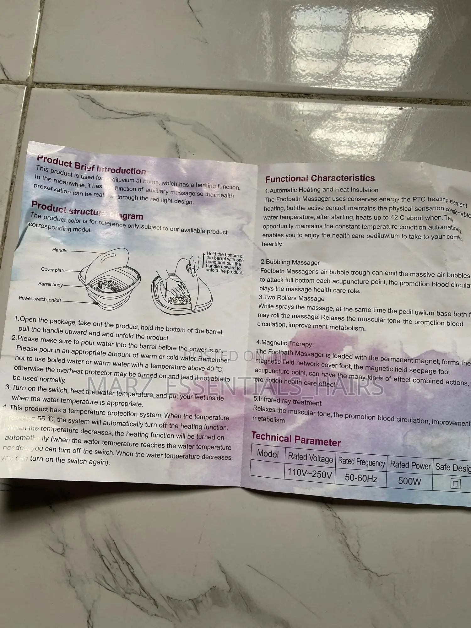 Folding Foot Bath