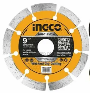 230mm (9”) Ingco Dry Diamond Disc – Heavy-duty Stone Concrete Cutter