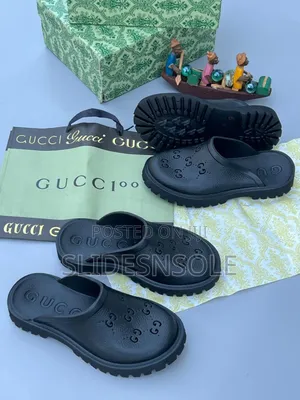 Gucci Perforated Rubber Mules