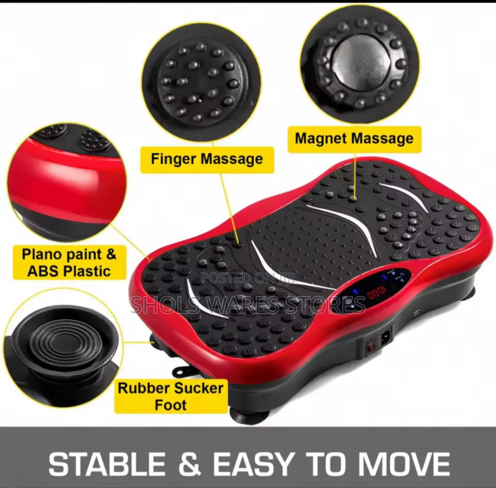 Bluetooth Vibration Plate Exercise Machine With Remote Control
