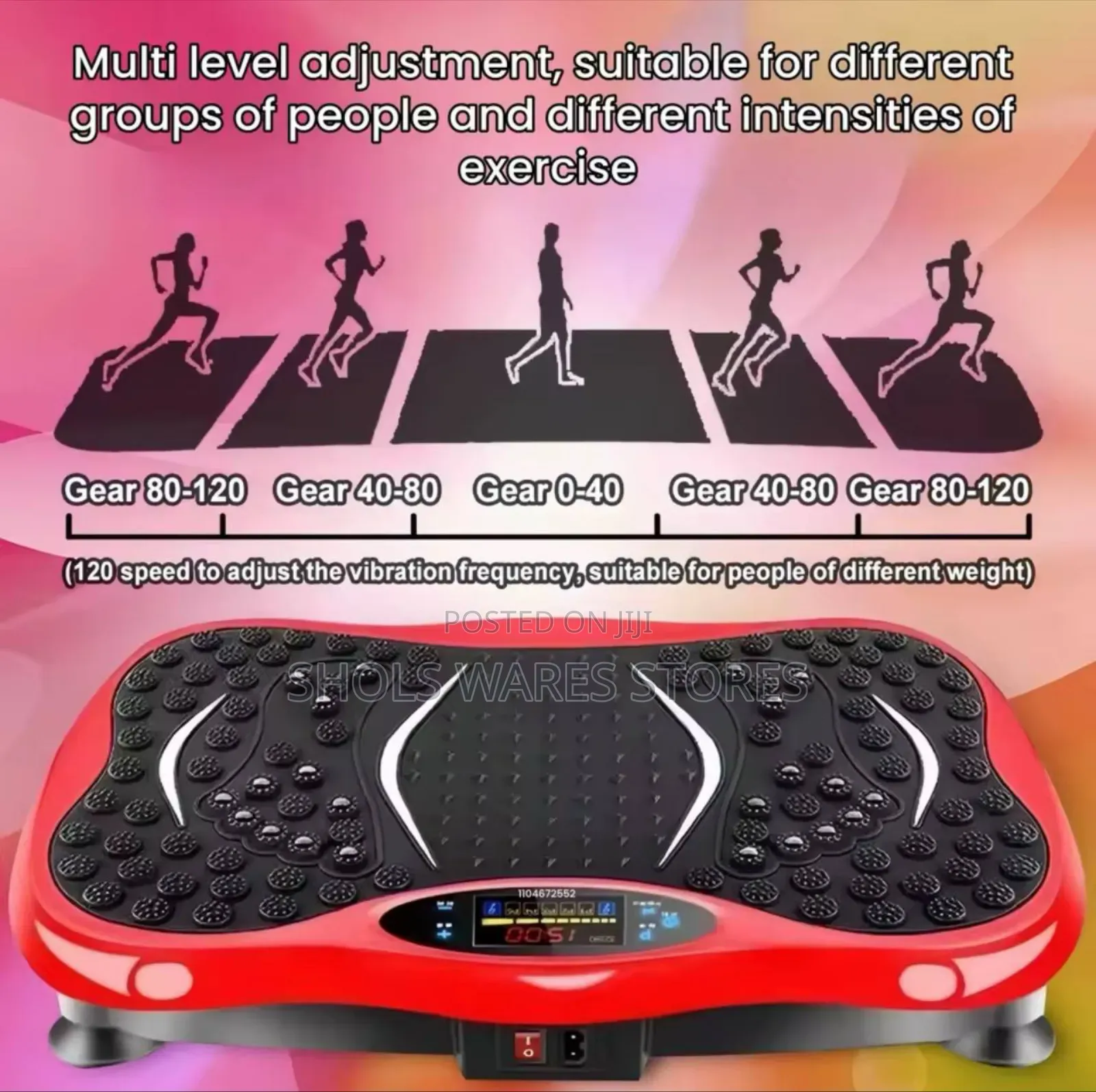 Bluetooth Vibration Plate Exercise Machine With Remote Control