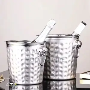 3l/ Stainless Steel Bar Ice Bucket Portable Ice Chiller Cooler