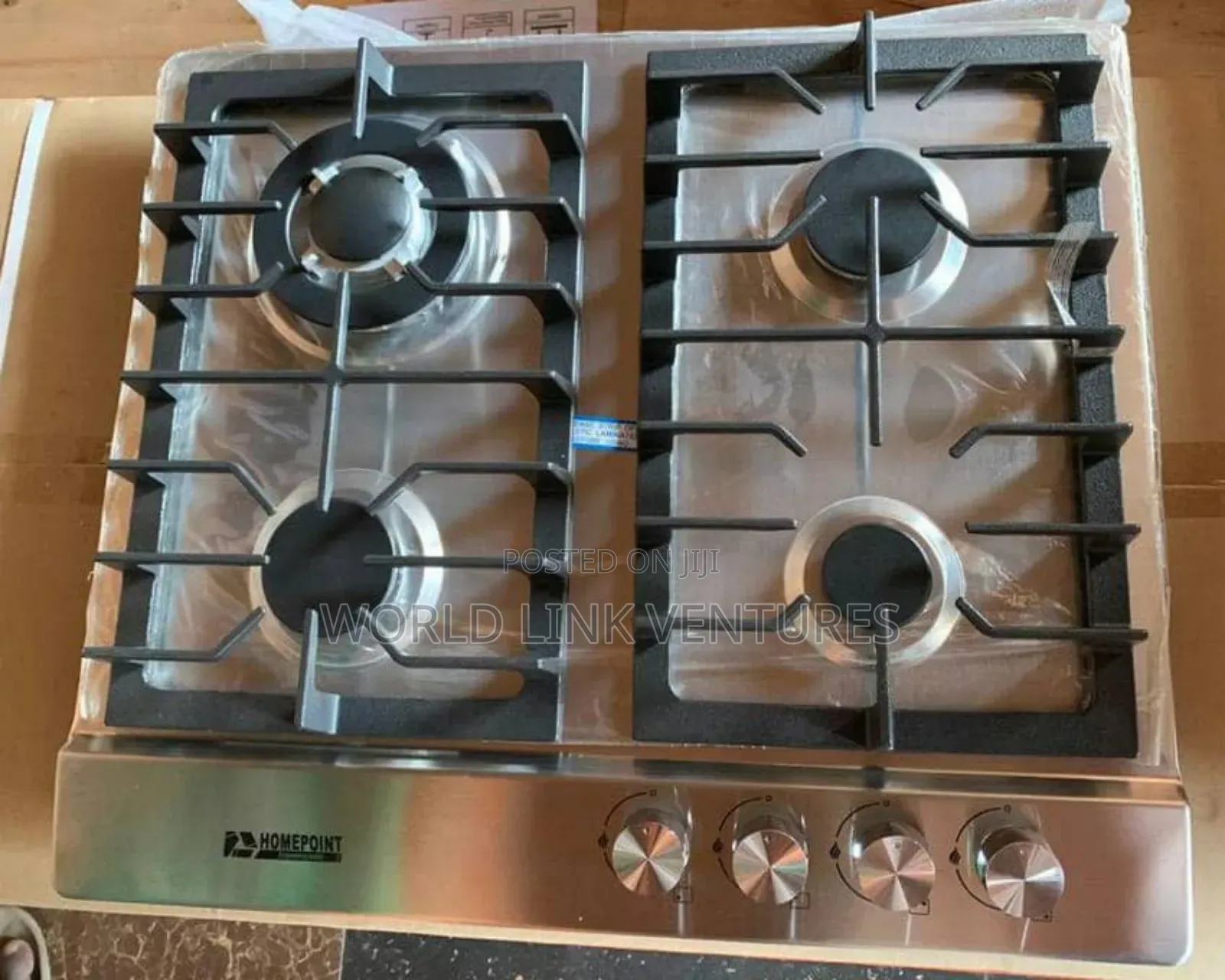 Home Point Cabinet Gas Cooker 4 Burners