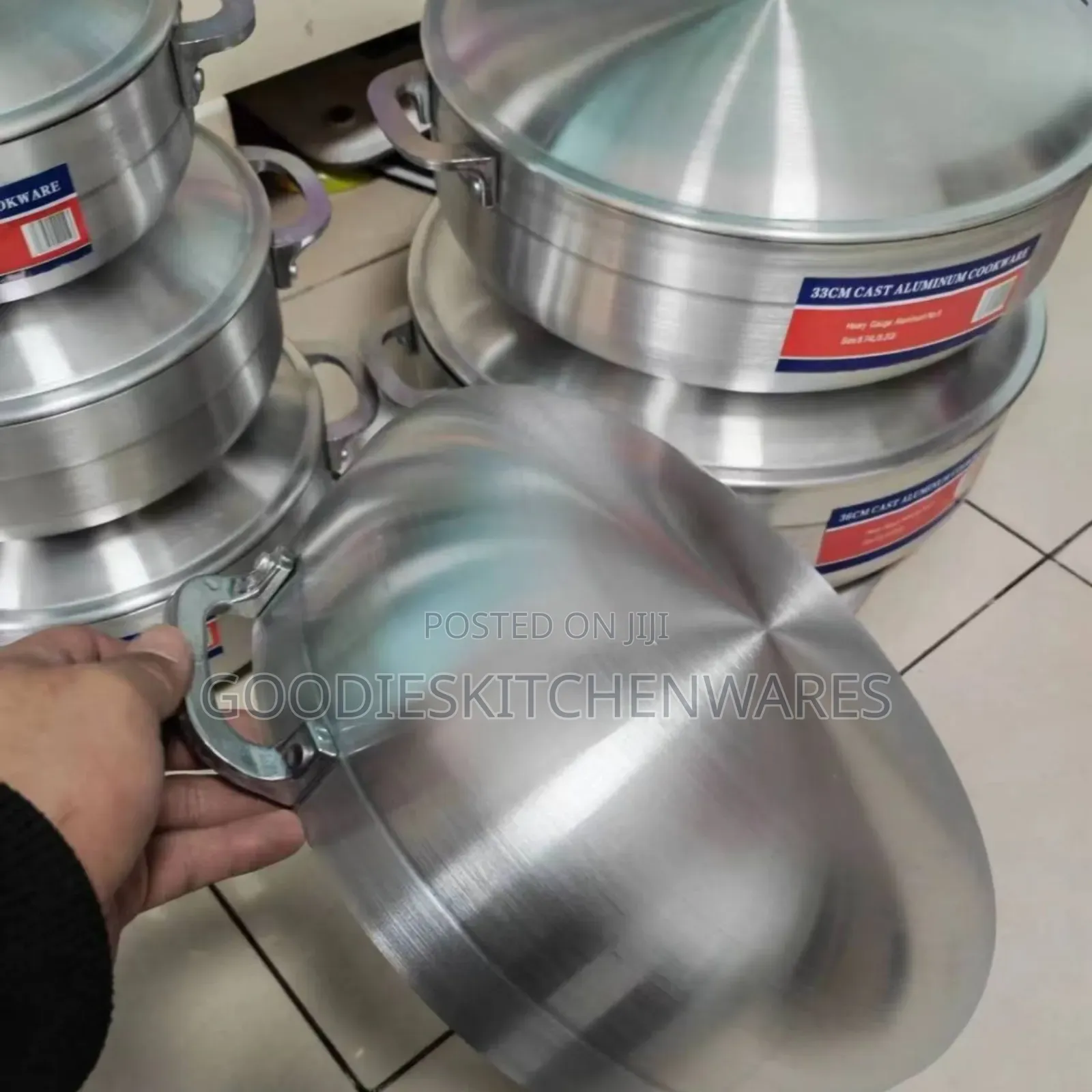 6 PCS Polish Aluminum Cookware Pot
