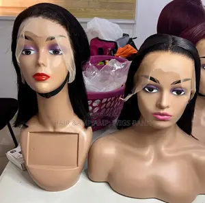 12 Inches Natural Color Lace Frontal Wig Straight Glueless