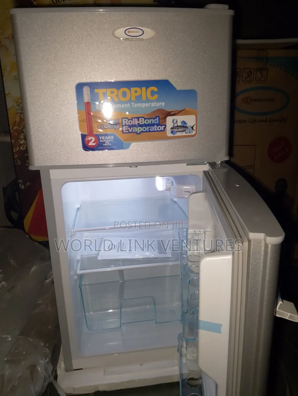 Tecno Cool Table Top Fridge Double Door