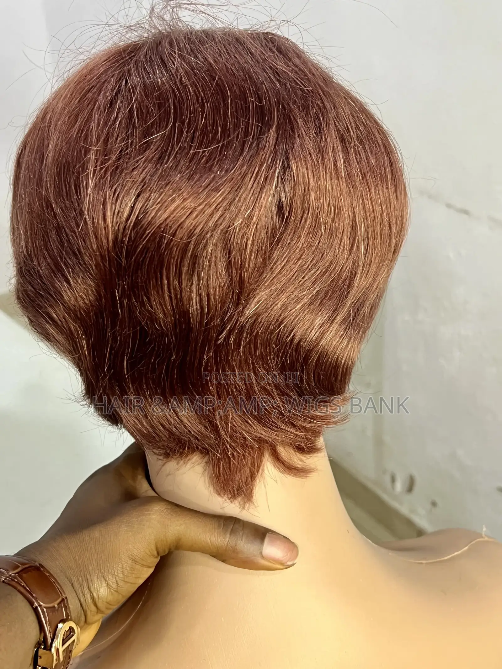 Celebrity Pixie Cut Skull Cap - Col Orange/ Natural/Bro
