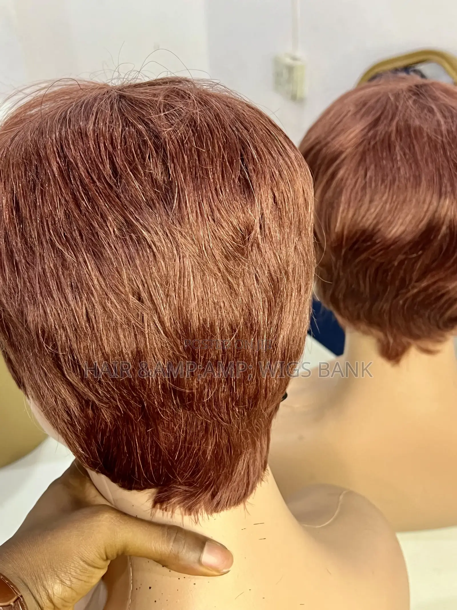 Celebrity Pixie Cut Skull Cap - Col Orange/ Natural/Bro