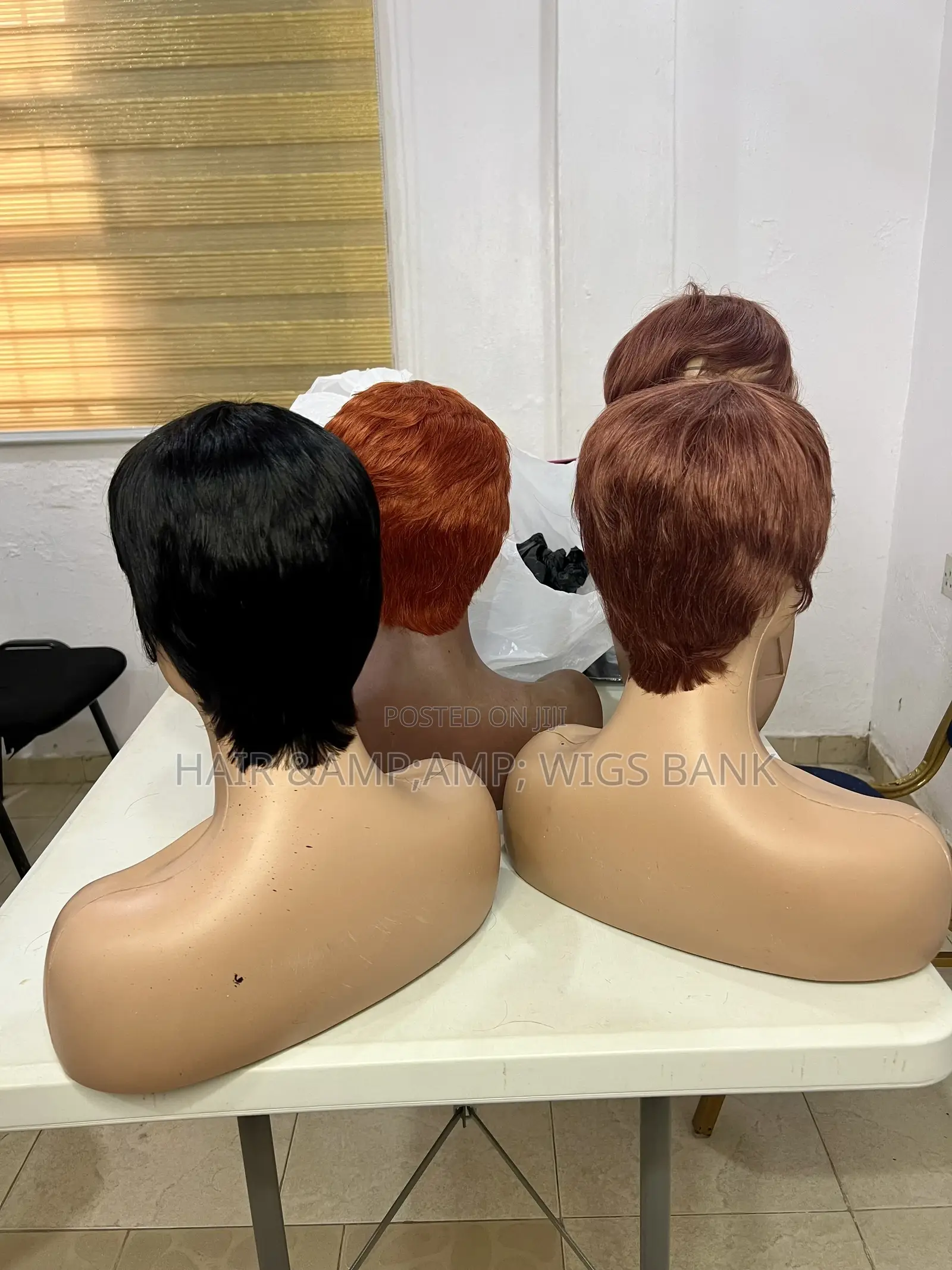 Celebrity Pixie Cut Skull Cap - Col Orange/ Natural/Bro