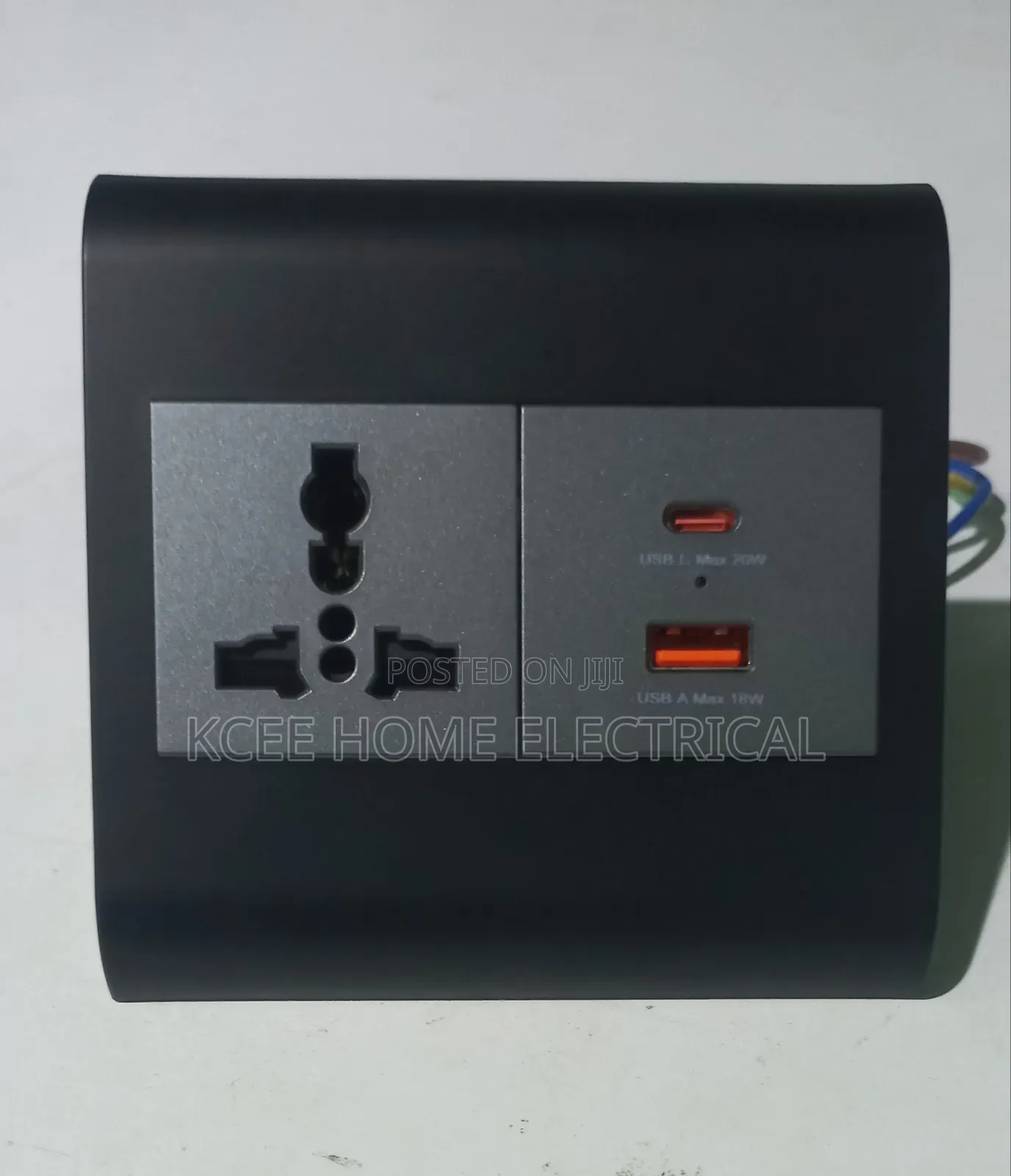 Table Power Socket With Usb + Type-C Fast Charging Port