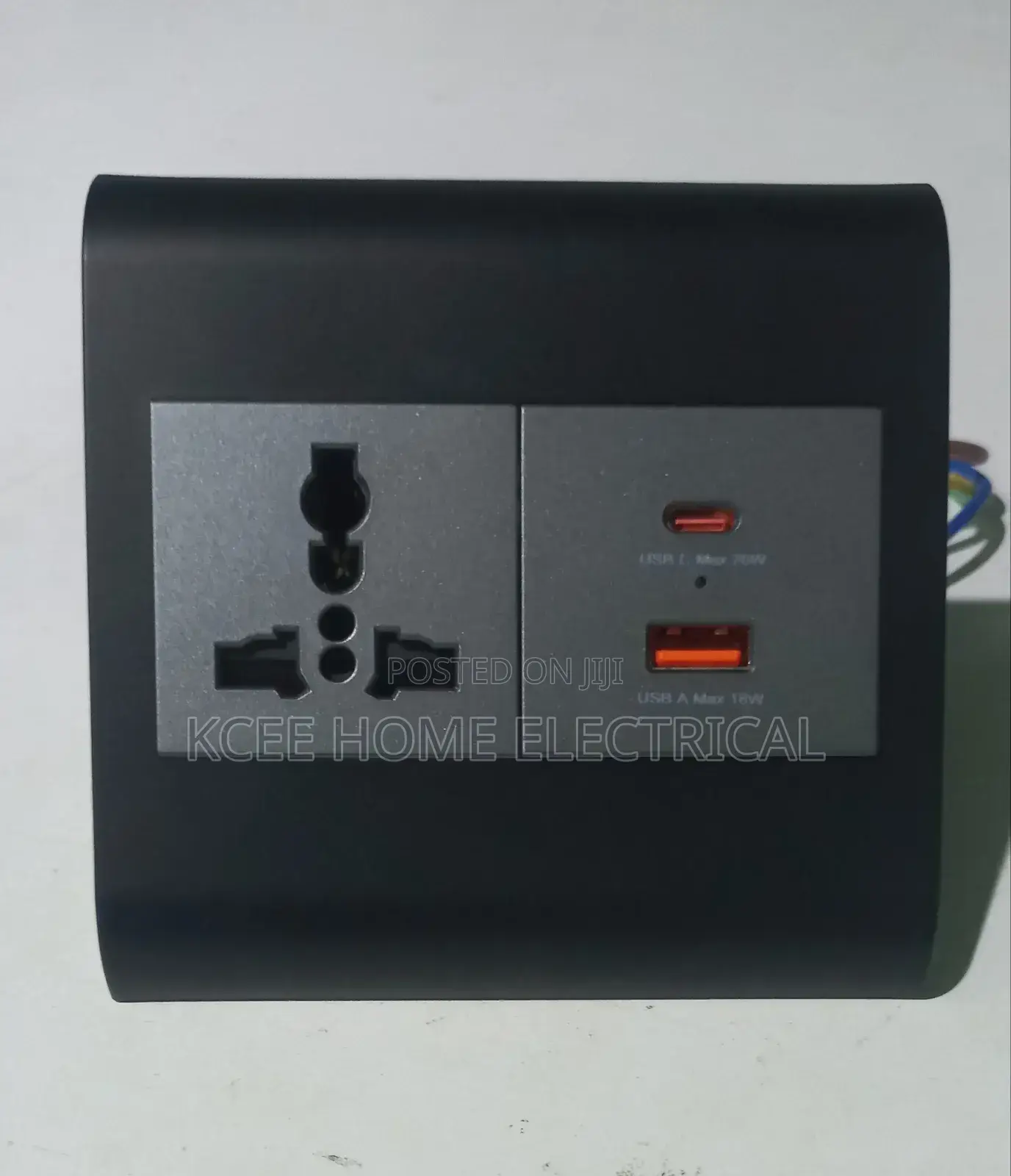 Table Power Socket With Usb + Type-C Fast Charging Port