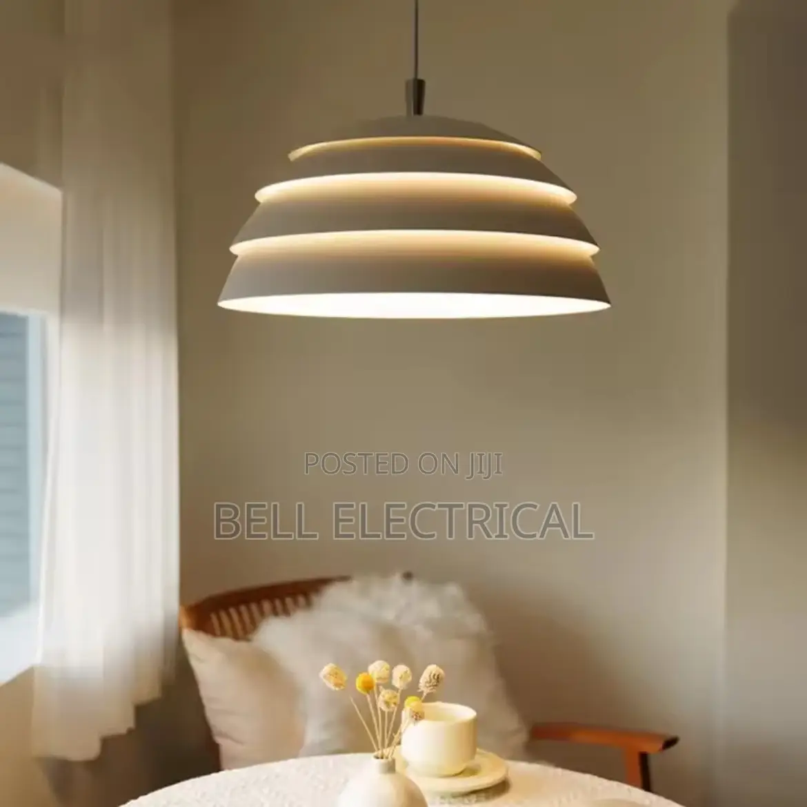 Contemporary Stylish Led Ivory Pendant Light