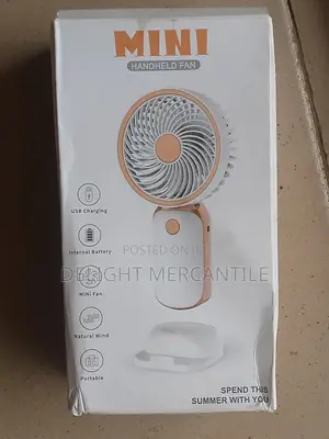 Mini Rechargeable Hand Fan With Stand