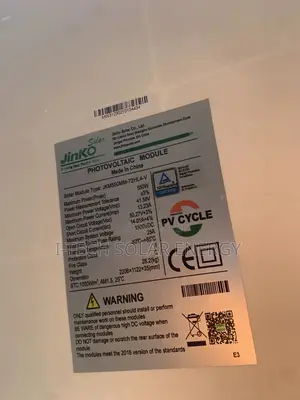 550watts Jinko Solar Panels