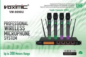Voximic Vm-9090u 4handle Wireless Microphone