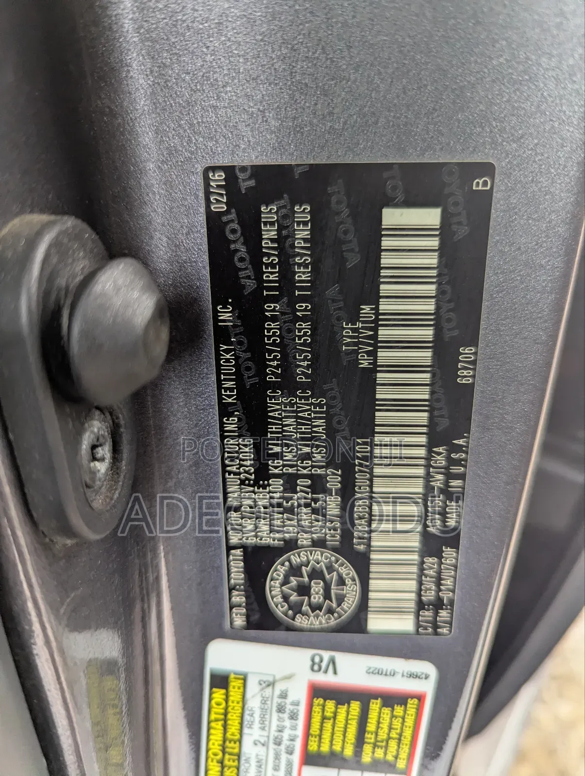 Toyota Venza 2016 Gray