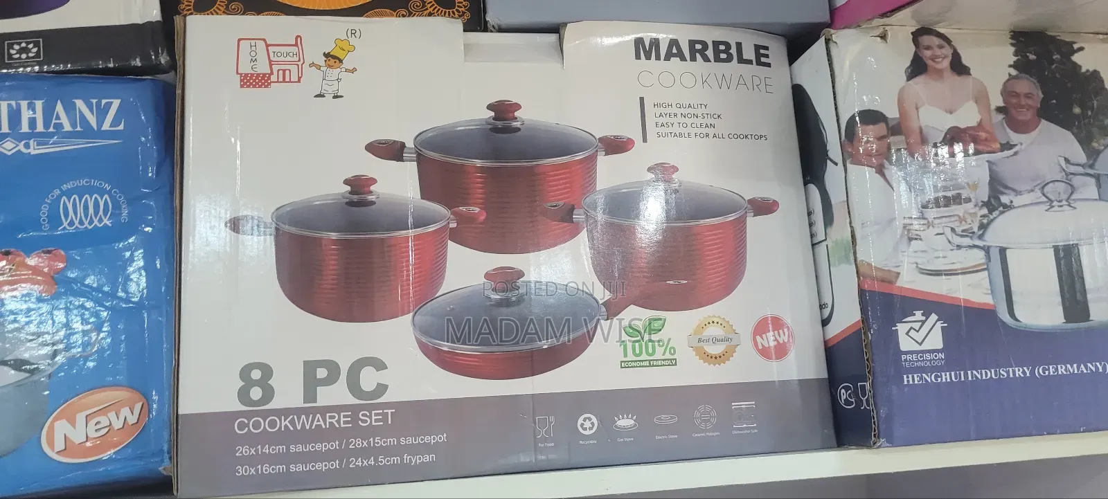 Marble Cookware . Pot Set . ( Best Quality)