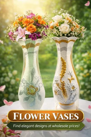 Elegant Ceramic Flower Vase Modern Home Decor Flower Vase