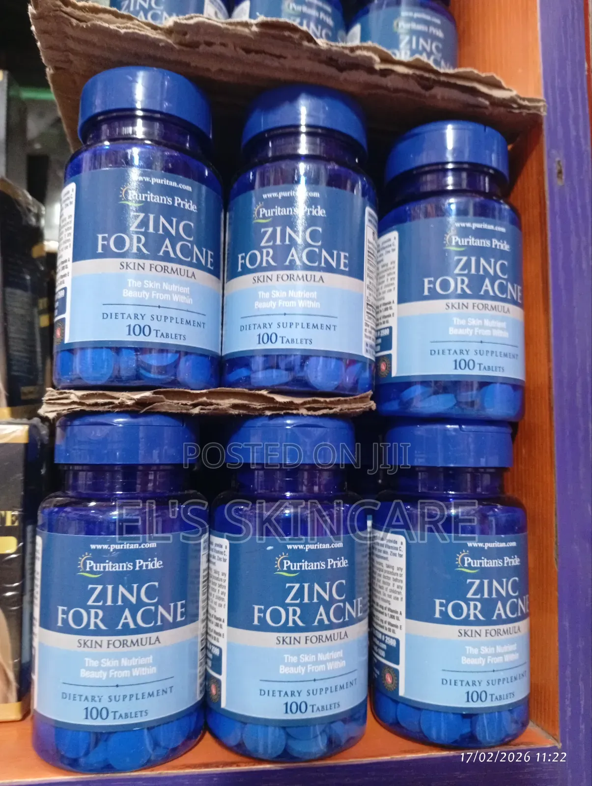 Puritan's Pride Zinc for Acne Tablets