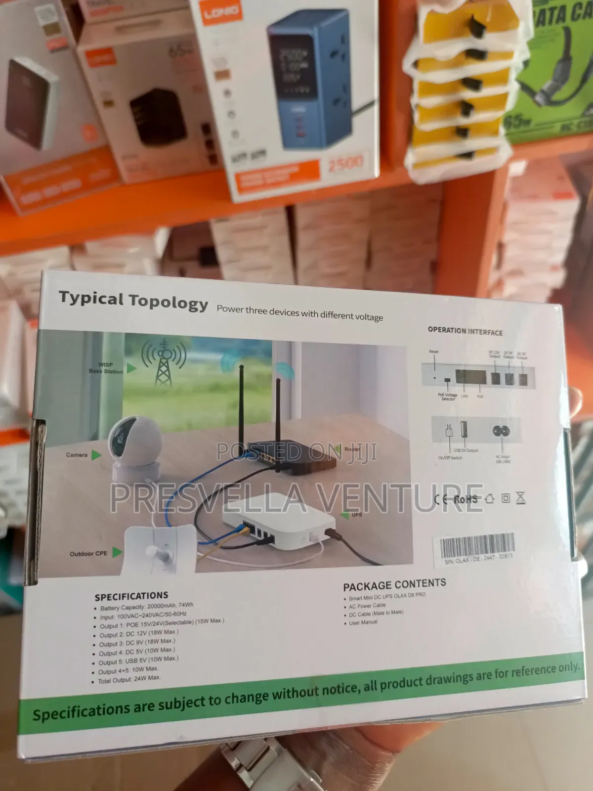 Olax Smart Mini Dc Ups Pro 24watts 20000mah