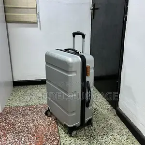Medium Silver Spinner Suitcase With Hard-Shell Body