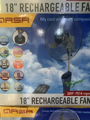 18” Qasa Rechargeable Fan